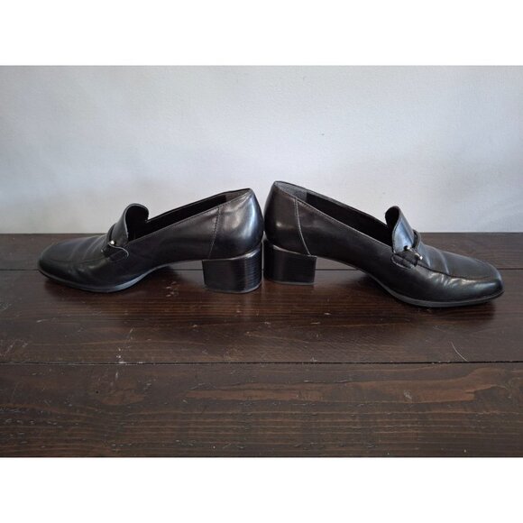 Bandolino Nest Black Leather Loafer/Pre-owned, Sz. 7N EUC - Picture 2 of 10